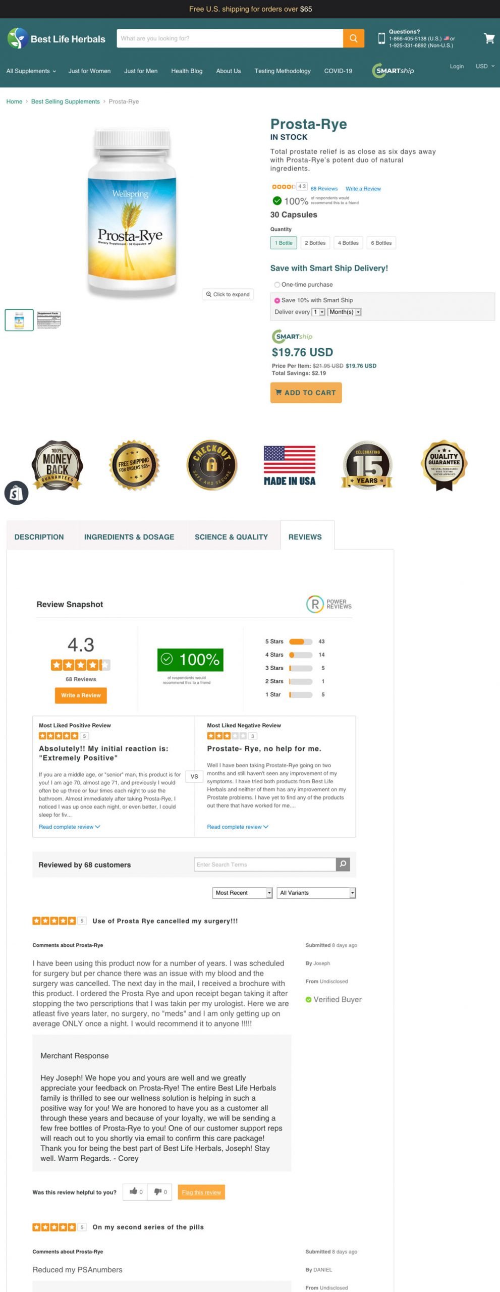 Best Life Herbals Shopify store — screenshot 3