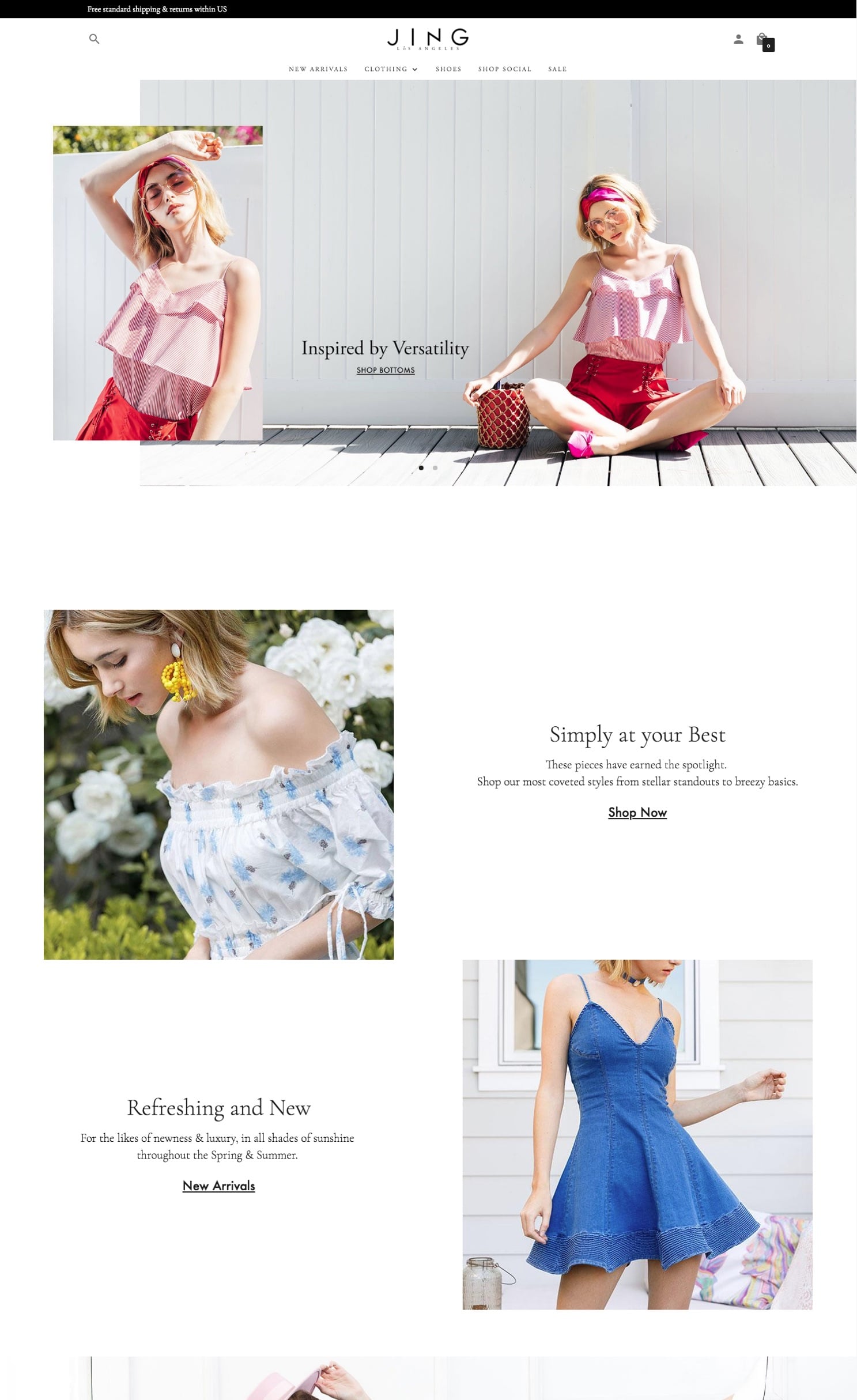 J.ING Shopify store — screenshot 1