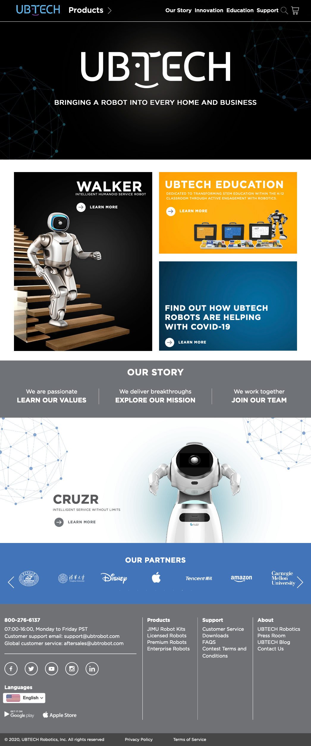 Ubtrobot Shopify store — screenshot 1